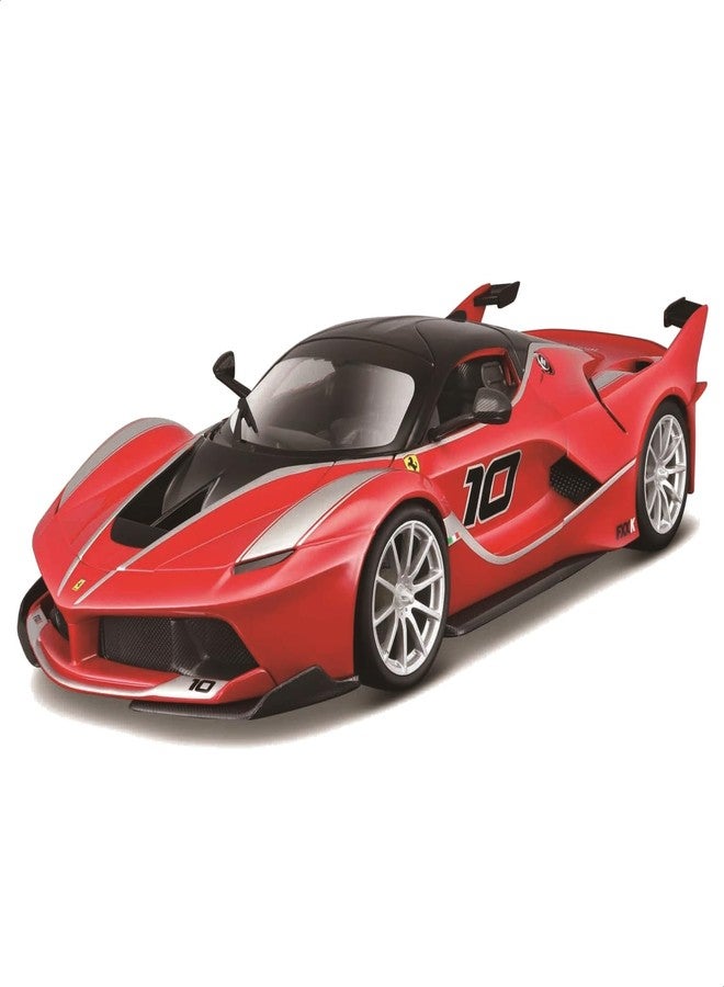 بوراجو طقم نموذج سيارة فيراري FXX-K من بوراجو B18-16010، مصنوع من المعدن المصبوب، باللون الأحمر، بمقياس 1:18 - Image 1